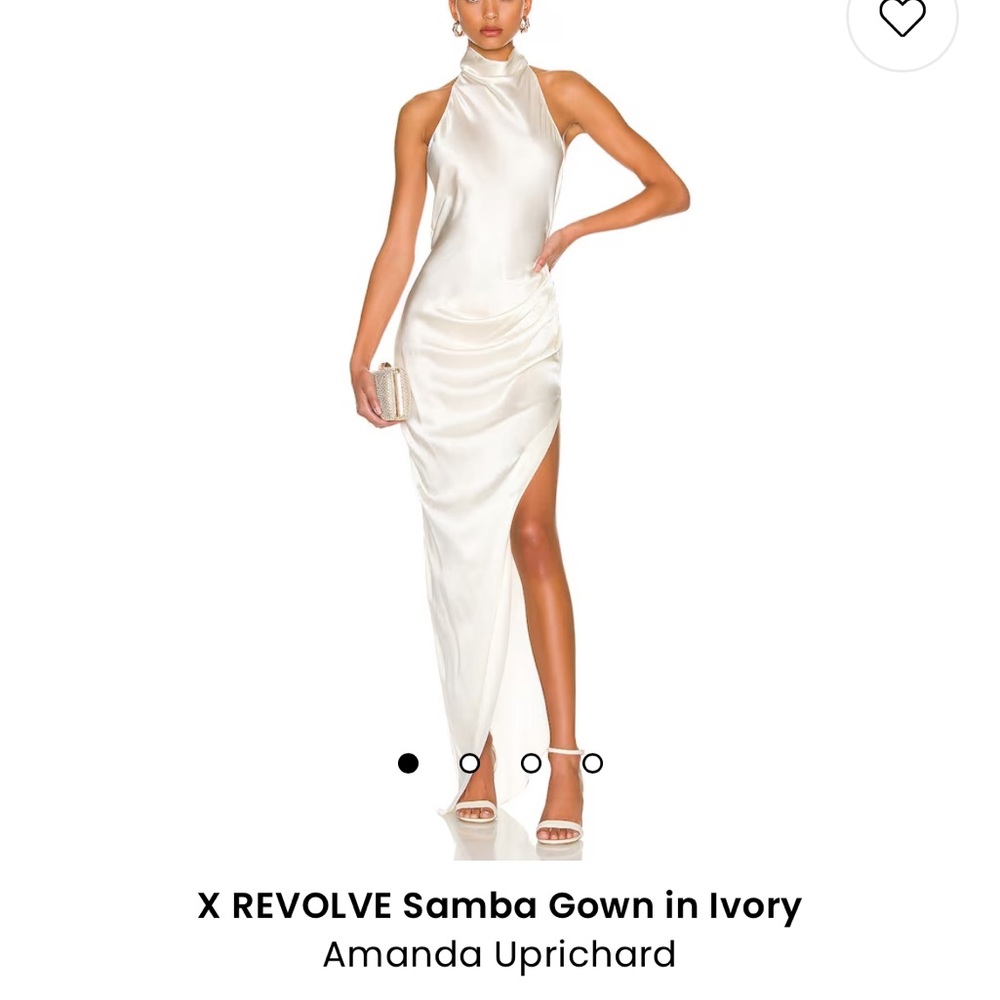 White backless dress